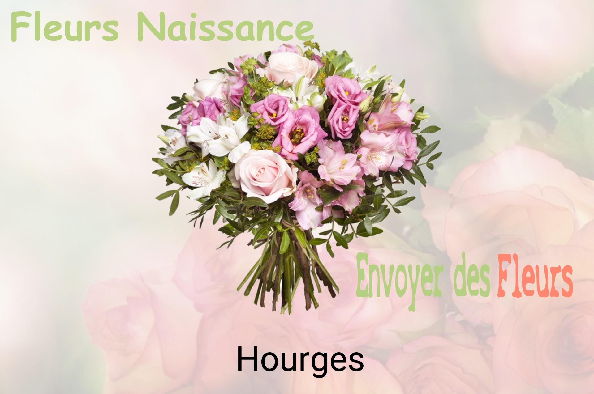 Bouquet de fleurs de naissance livré à Hourges